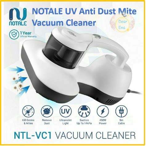 Jual Notale UV Anti Dust Mite Vacuum Cleaner 14kPa HEPA Filter Harga