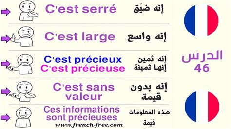 S2 الدرس 46 تعلم اللغة الفرنسية يومياً بسرعة 5 جمل هامة في دقيقتين