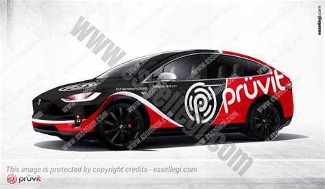 Tesla Model X Car Wrap Design By Essellegi