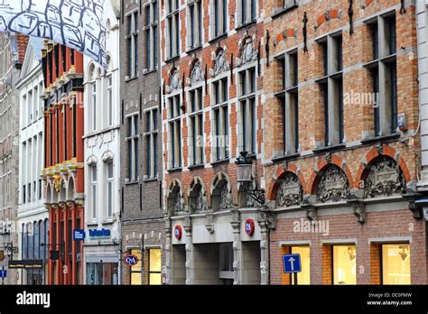 Bruges Belgium Flanders Europe Brugge Gable Roof Guild Houses In