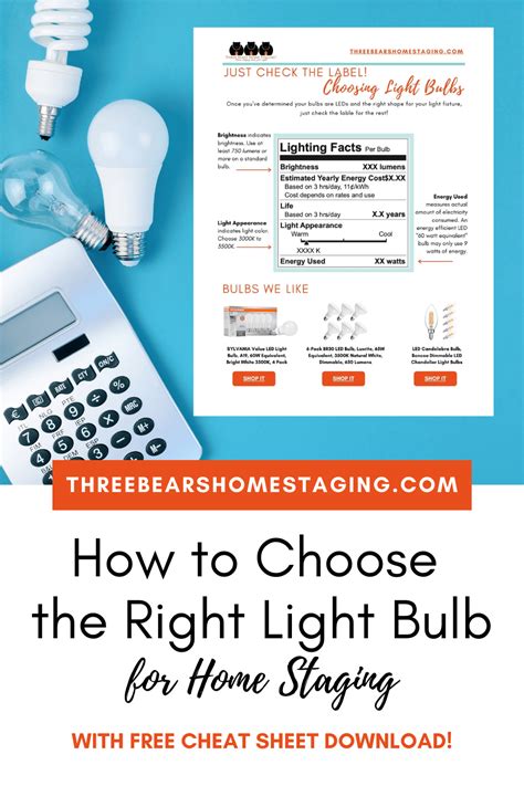 How To Choose The Right Light Bulb For Home Staging