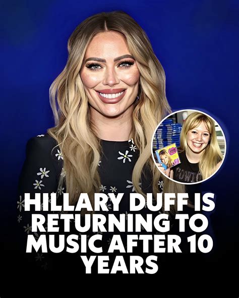 Spilling - Hillary Duff debuts New Look and a Return to Music