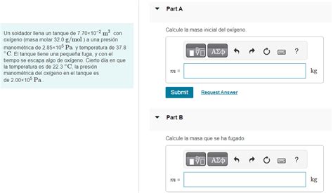 Solved Un Soldador Llena Un Tanque De 7 70102 M3 Con Chegg