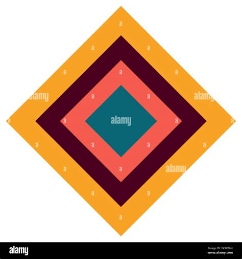 Rhombus Vector Illustration In Retro Style Stock Vector Image Art Alamy