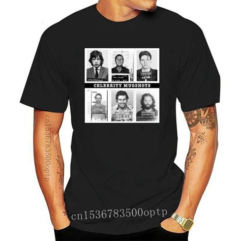 Camiseta Masculina 2022 Nova Chegada Moda Celebrity Mug Shot Pablo