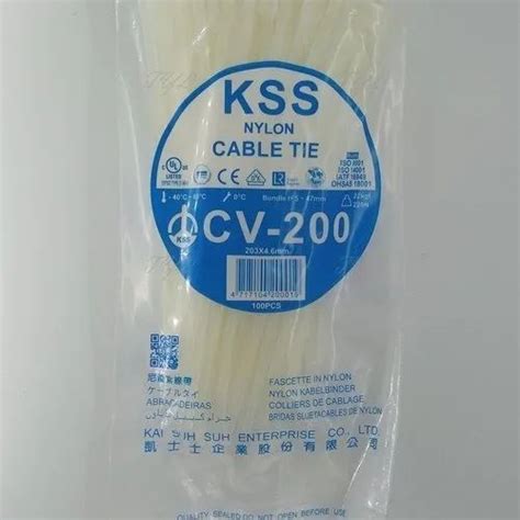 10inch KSS CV 200 Nylon Cable Tie Packaging Size 100 Piece At Rs 75