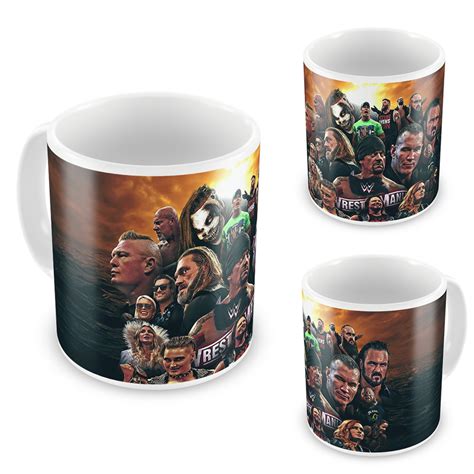 Caneca Porcelana Wwe Wrestlemania Elo Produtos Especiais