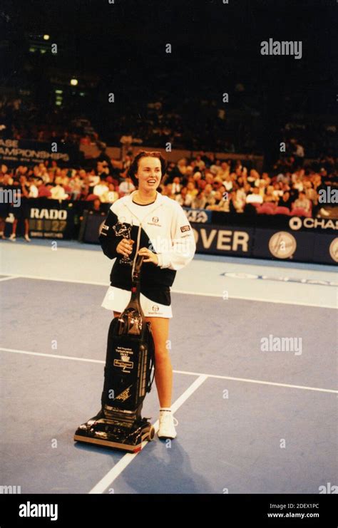 Swiss Tennis Player Martina Hingis Chase Chaps 1998 Stock Photo Alamy