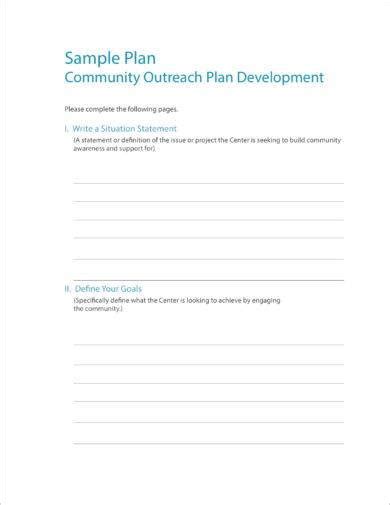 Community Outreach Strategic Plan Template TUTORE ORG Master Of