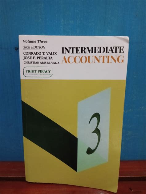 Valix Intermediate Accounting Vol 3 2021 Edition Hobbies And Toys