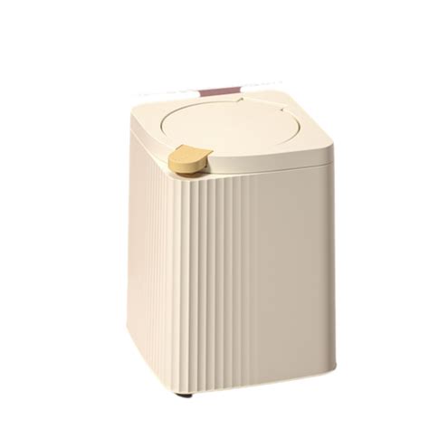 Pp Trash Can Press Type Large Capacity Square For Toilet Garbage