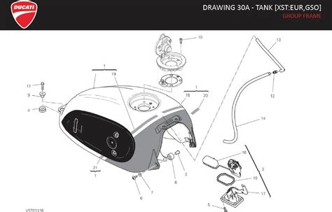 Ducati Scrambler Fuel Tank Drawing Frame Mod 58612952al Gp