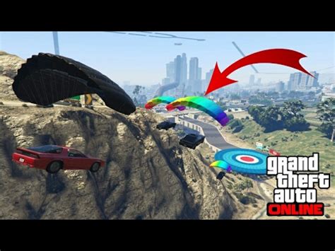 COURSE EN VOITURE PARACHUTE NOUVEAUTÉ GTA 5 ONLINE YouTube