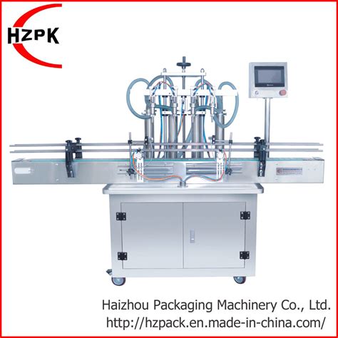 Hzpk Automatic Water Bottle Liquid Paste Filling Machine Filler