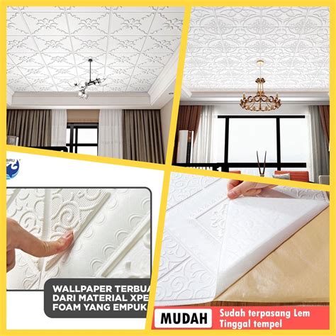 Jual Wallpaper D Foam Wallpaper Dinding D Motif Foam Batik