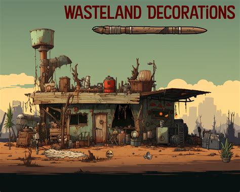 Wasteland Pixelart Decorations by fairlight1337