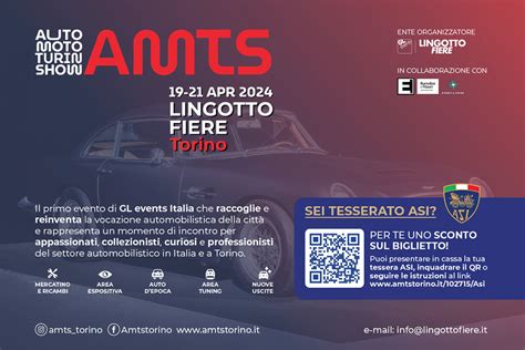 AMTS È AUTO MOTO TURIN SHOW DAL 19 AL 21 APRILE AL LINGOTTO DI TORINO