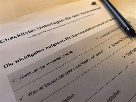 Unterlagen Hausverkauf Checkliste für Verkäufer in 2025