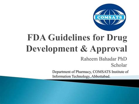 Fda Drug Approval Process Guide Ppt