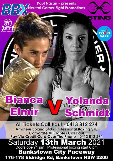 Neutral Corner Fight Promotions. - Boxing at the Bankstown Paceway 13th