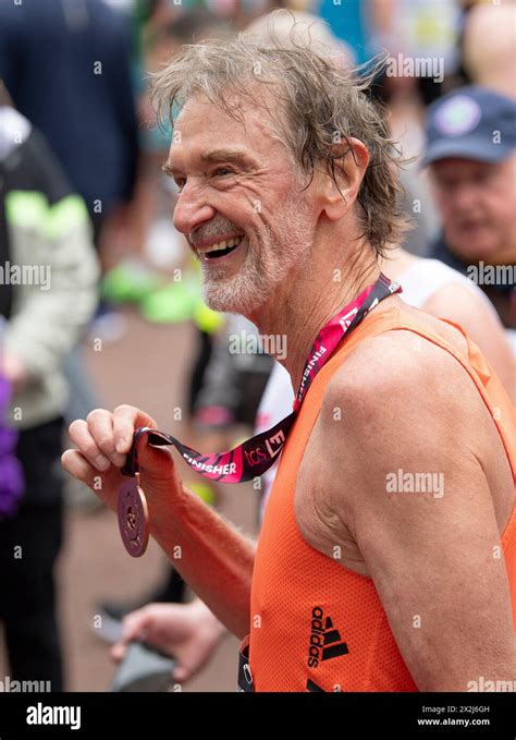 Sir Jim Ratcliffe During The 2024 Tcs London Marathon On April 21 2024