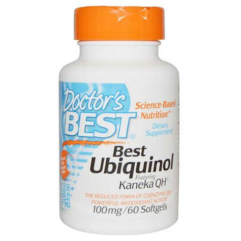 Acheter Doctor S Best Best Ubiquinol Featuring Kaneka QH 100 Mg 60