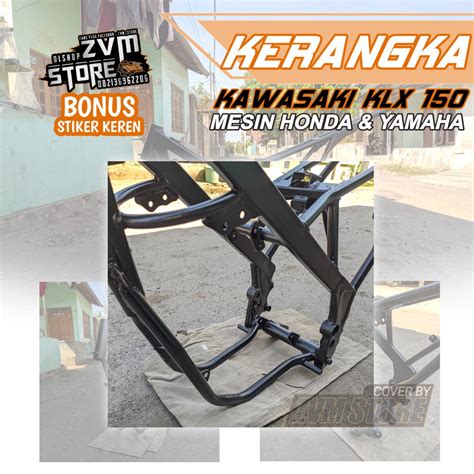 Jual Kerangka Rangka Frame Costum Kawasaki Klx Pnp Mesin Yamaha Dan