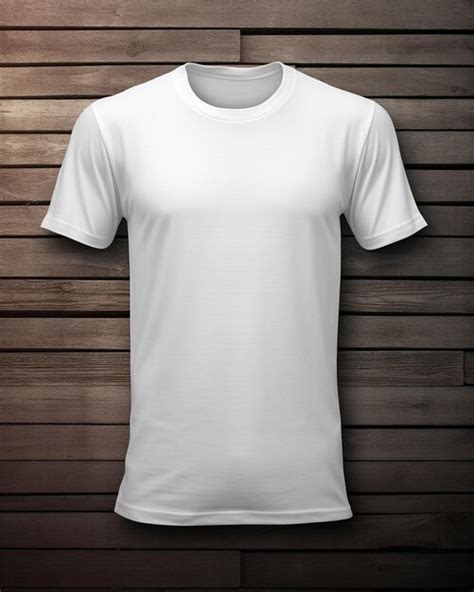 Mock Up Camiseta Lisa Frente Aislado Foto Premium