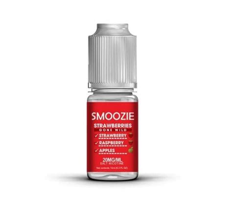 Strawberries Gone Wild 10ml Nic Salt Smoozie Pack Of 10 Uk Vape Store