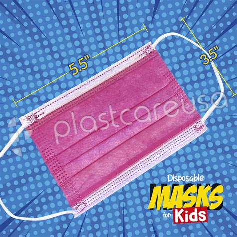 Kids 3-Ply Surgical Face Masks - PlastCare USA