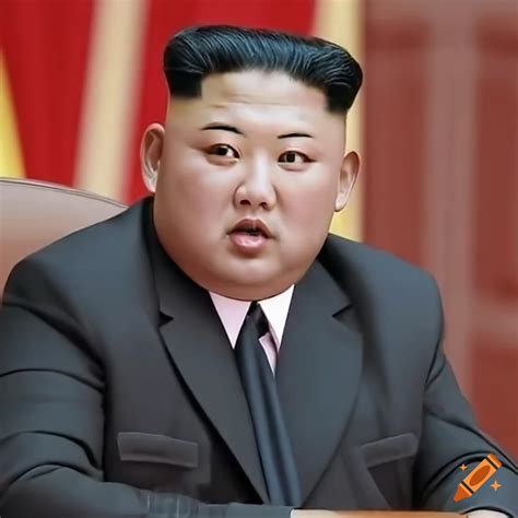 Colorized photo of kim jong un on Craiyon