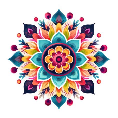 Premium AI Image | Hindu mandala on white background