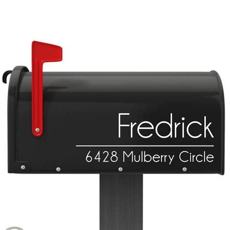 Mailbox Sign With Name And Address Etsy