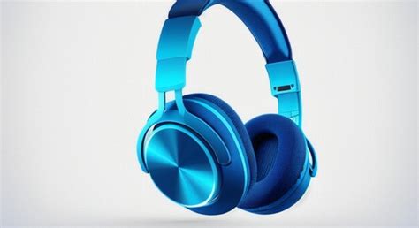 Premium AI Image | headphones color blue