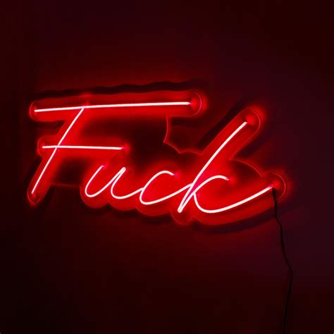 Fuck Neon Sign Fuck Neon Light Fuck Led Fuck Light Sign Etsy