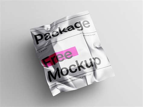 Metallic Package Free Mockup — Free Mockup World