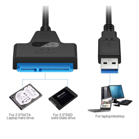 Cabo Adaptador Para Hd Externo Sata E Ssd USB 3 0 33 Cm Shopee Brasil