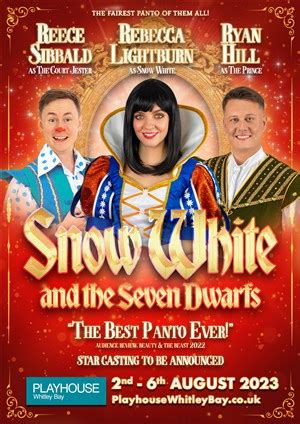 Summer Panto 2023 Snow White The Seven Dwarfs PLAYHOUSE Whitely Bay