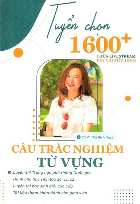 Download PDF Tuyển chọn 1600 câu trắc nghiệm từ vựng Cô Phí Thị