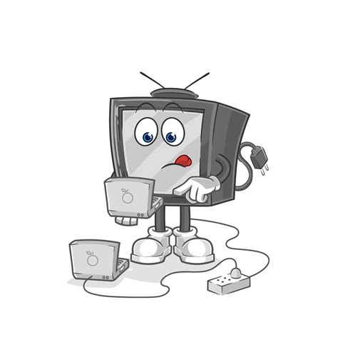 old retro tv vector cartoon 10738390 Vector Art at Vecteezy