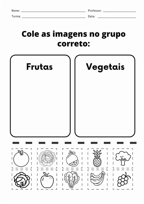 Atividades Sobre Alimenta O Para Educa O Infantil S Escola