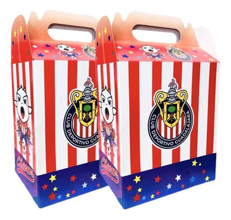 Cajas Dulceros Chivas Fiesta Carton Aguinaldos Bolo Meses Sin Inter S