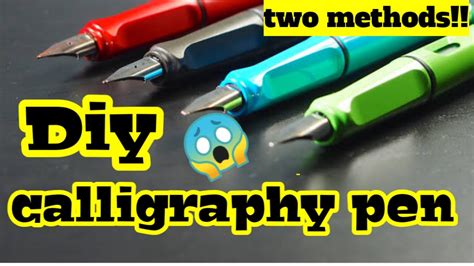 Diy Homemade Calligraphy Pen How To Make Calligraphy Pen At Home