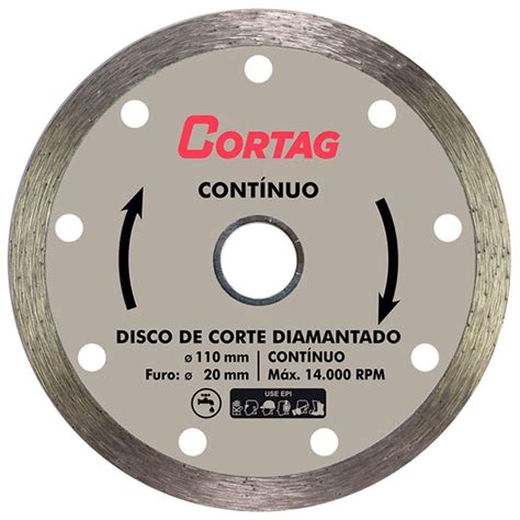 Disco De Corte Diamantado Cont Nuo Mm Cortag