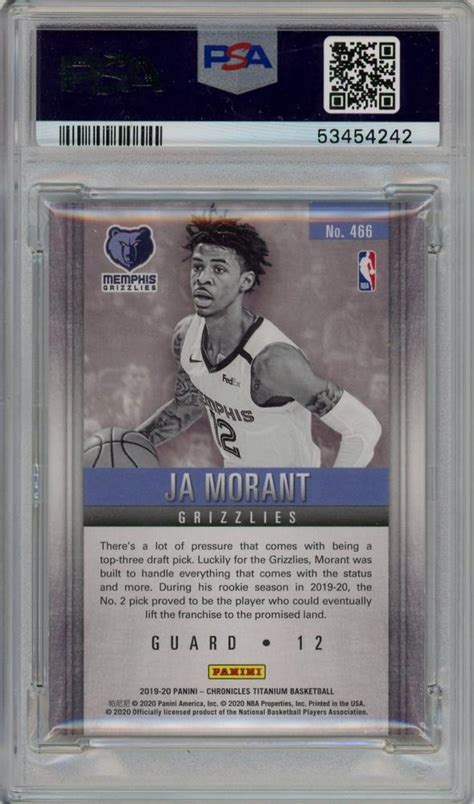 ミントモール MINT 千葉店 2019 20 Panini Chronicles Ja Morant Titanium Jersey