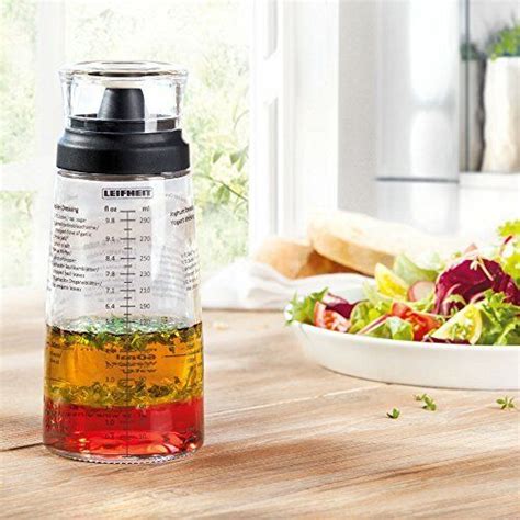 Salad Dressing Mixer Shaker Bottle Glass W Measurement 300ml Fill Volume Ebay