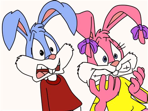 Buster And Babs Bunny Looking Shock By Tattooguy1991 On Deviantart