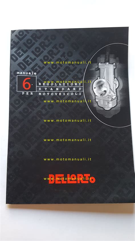 Workshop Manuals Dell Orto Manuale Officina Regolazioni