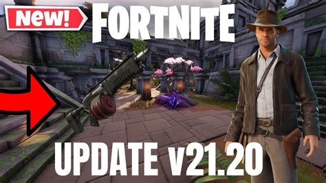 FORTNITE UPDATE LIVE V21 20 NEW CHARGE SMG SHUFFLED SHRINES POI