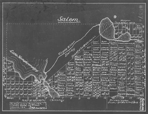 Salem Lotting Vermont Town Dewart Old Maps